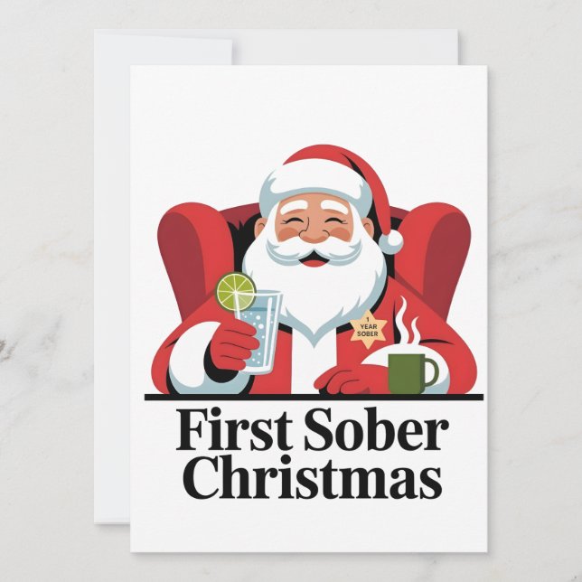 Premier Noël sobre Santa Sobriété Noël (Devant)