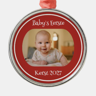 Premier Ornement de Noël de Bébé avec Photo et Ann