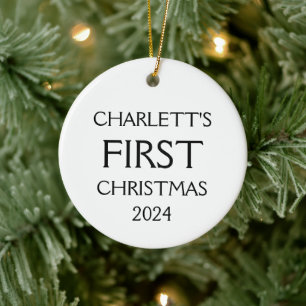 Premier ornement de Noël de bébé, bébé 1er Noël