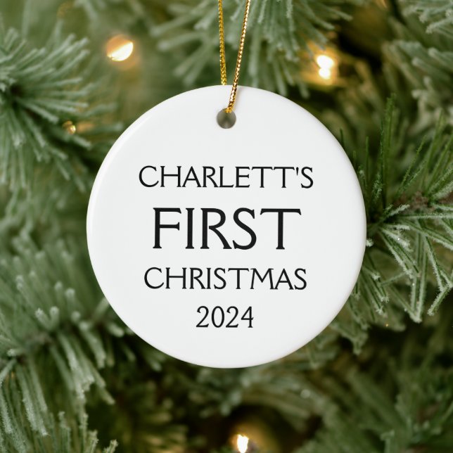 Premier ornement de Noël de bébé, bébé 1er Noël (Arbre)