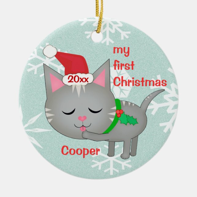 Premier ornement de Noël de coutume (Devant)