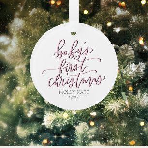 Premier ornement de Noël de la petite fille person