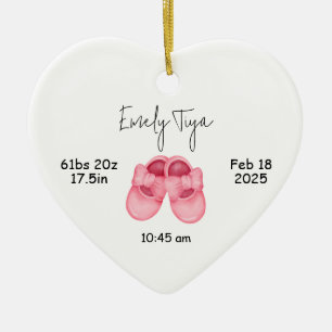 Premier ornement de Noël de la petite fille, premi