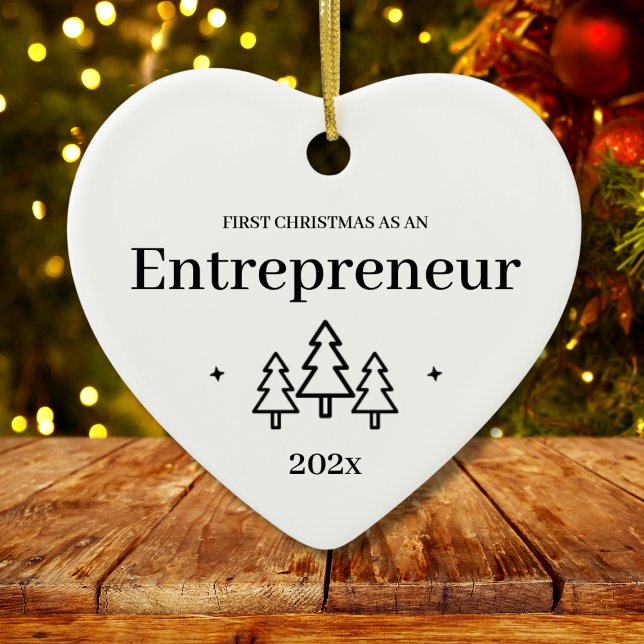 Premier ornement de Noël de l'entrepreneur (Entrepreneur First Christmas Ornament
)