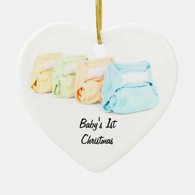 Premier ornement de Noël du bébé (Devant)
