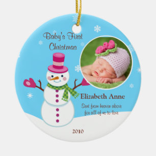 Premier ornement de Noël du bébé