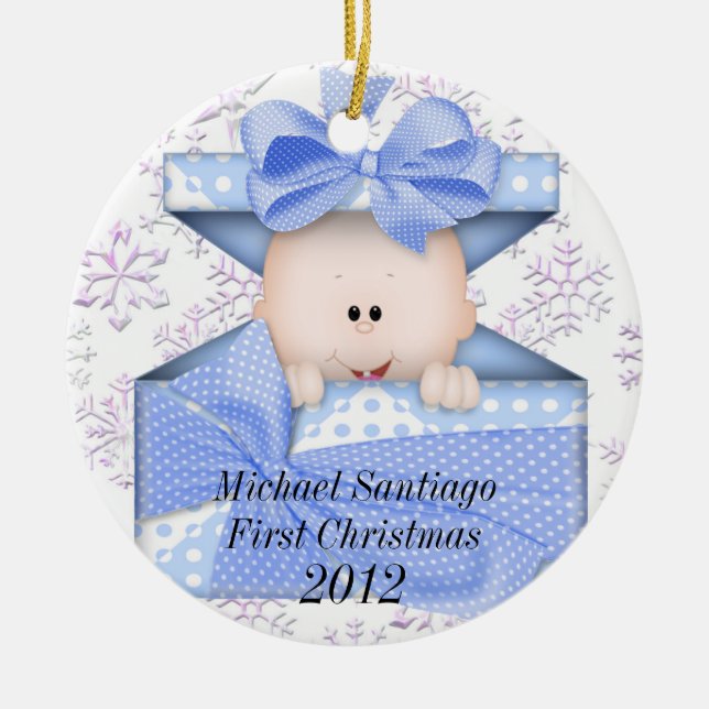 Premier ornement de Noël du bébé (Devant)