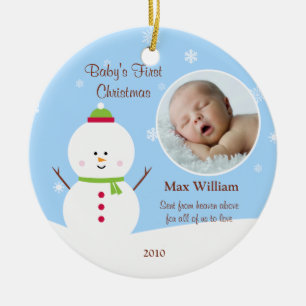 Premier ornement de Noël du bébé