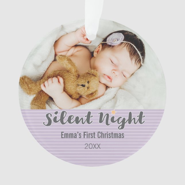 Premier ornement de Noël du bébé (devant)