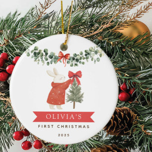 Premier ornement de Noël du bébé