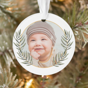 Premier ornement de Noël du bébé