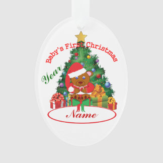 Premier ornement de Noël du bébé personnalisé