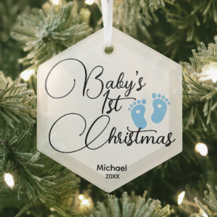 Premier ornement de Noël pour bébé garçon - Person