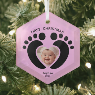 Premier ornement de Noël pour bébé - Garde photo