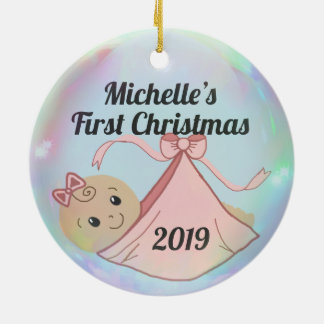 Premier ornement de Noël pour bébé personnalisé