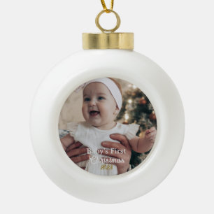 Premier ornement de Noël pour bébé personnalisé