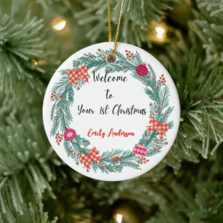 Premier ornement de Noël pour bébé personnalisé