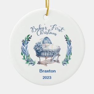 Premier ornement en céramique de Noël pour bébé ga