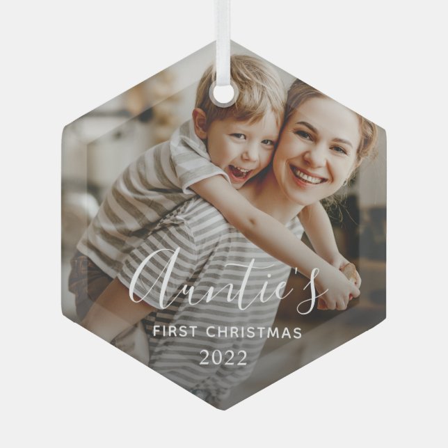 Premier ornement en verre de Noël de la tante (Recto)