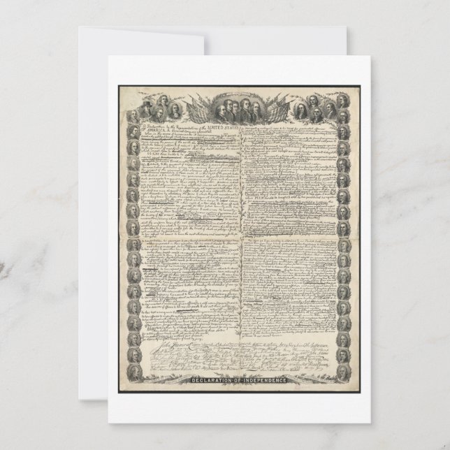 Premier projet de déclaration d'indépendance (Devant)