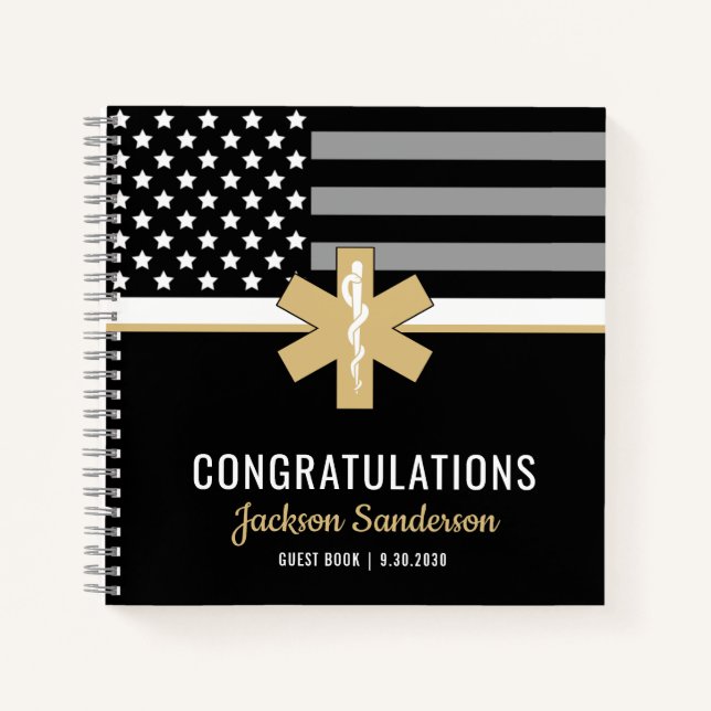 Premier répondant EMT EMS Retirement Livre d'invit (Devant)