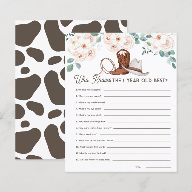 Premier Rodéo qui connaît 1yo Meilleur 1er Anniver (Devant / Derrière)