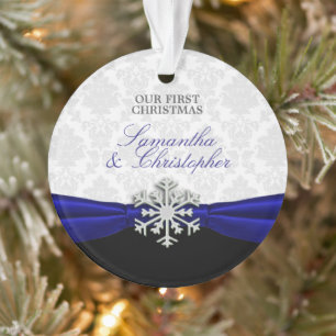 Premier ruban bleu royal de Noël de la mariée