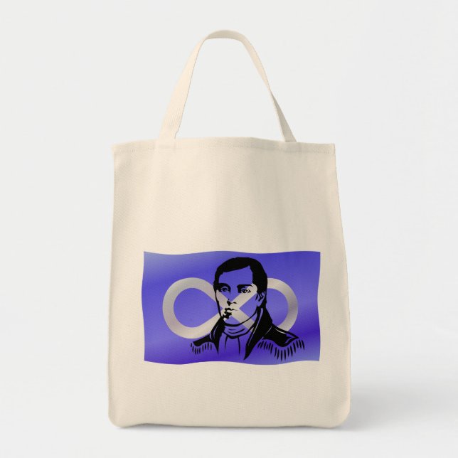 Premier sac à provisions de drapeau de Metis de (Devant)