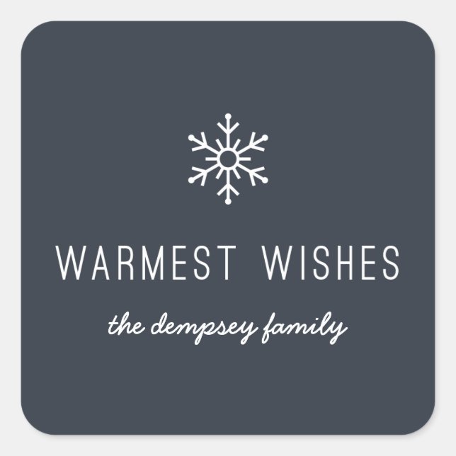 Premier Sticker Snowfall - Navy (Devant)