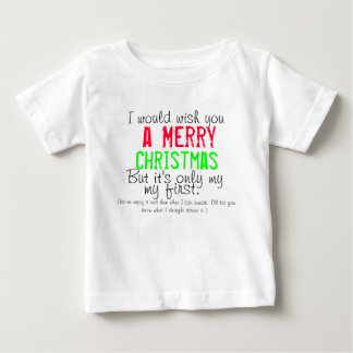 Premier t-shirt de Noël pour bébé