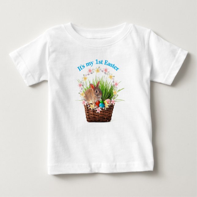Premier T-shirt de Pâques pour bébé ou bébé (Devant)