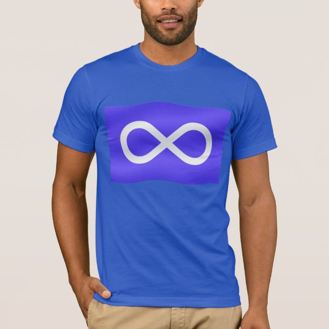 Premier T-shirts de drapeau de Metis de chemise de (Devant)