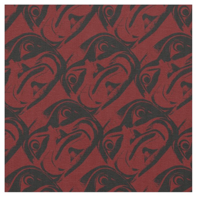 Premier tissu d'art de nations d'art de Haida (Fermer)