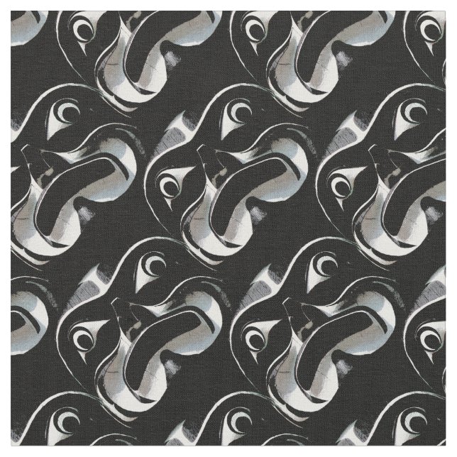 Premier tissu d'art de nations d'art de Haida (Fermer)