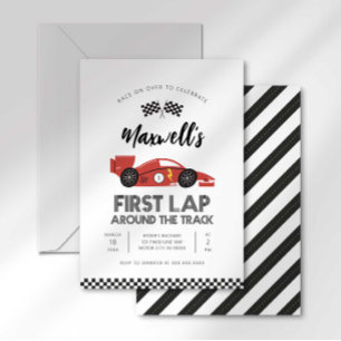 Premier tour autour de la piste Invitation d'anniv