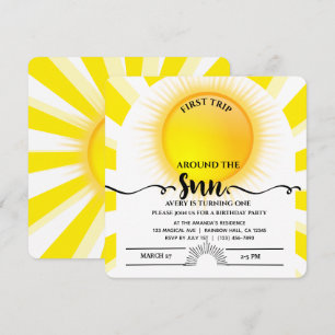 Premier Voyage Autour Du Soleil 1Er Anniversaire C