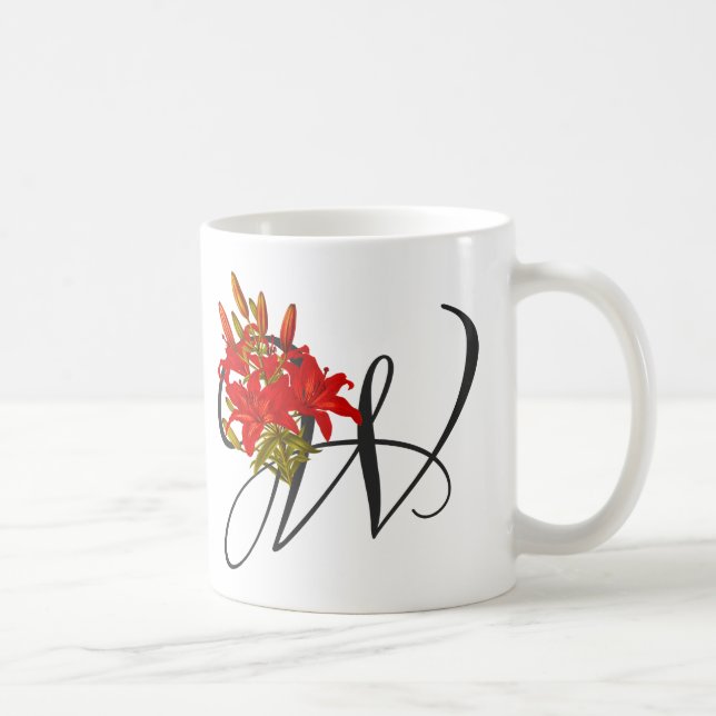Premier W, Mug de café en Lily de bois (Droite)