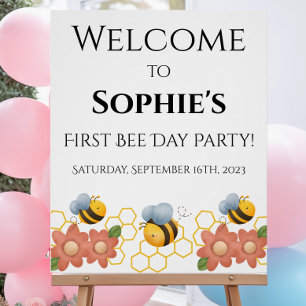 Première Affiche de bienvenue du jour de l'abeille
