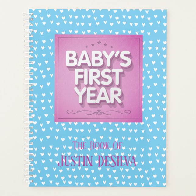Première année du bébé personnalisé (Devant)