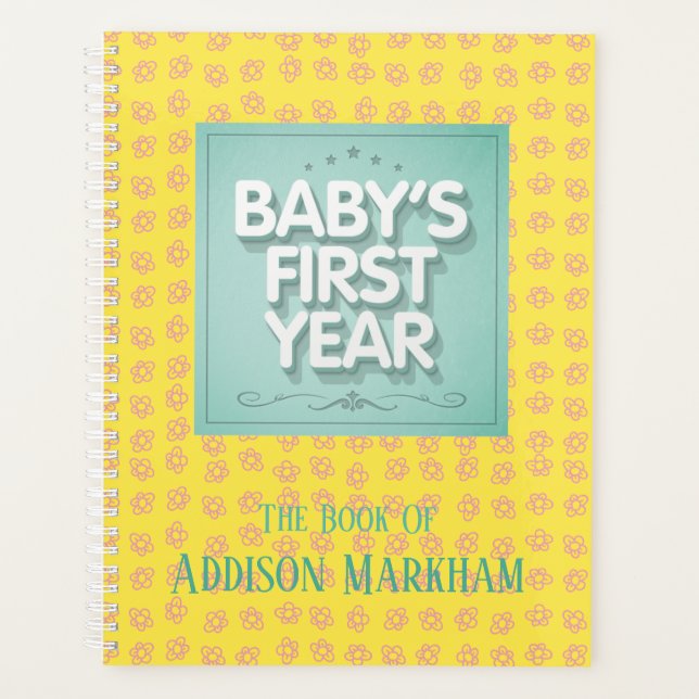 Première année du bébé personnalisé (Devant)