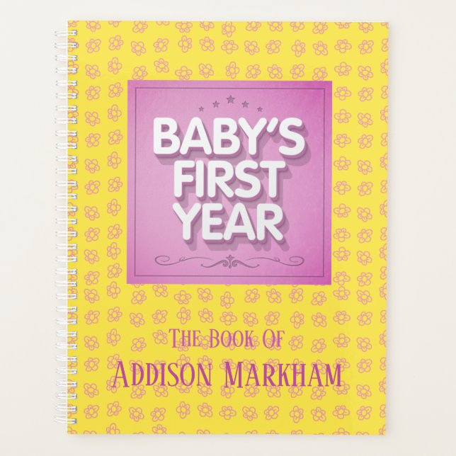 Première année du bébé personnalisé (Devant)