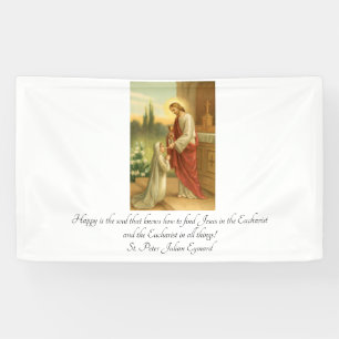 Première bannière de communion : Eucharistie dan