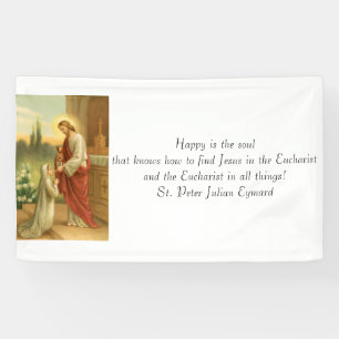 Première bannière de communion : Eucharistie dan