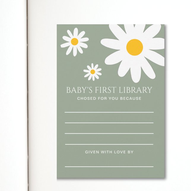 Première carte de bibliothèque de bébé (Créateur téléchargé)