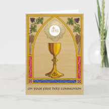 Première carte de communion