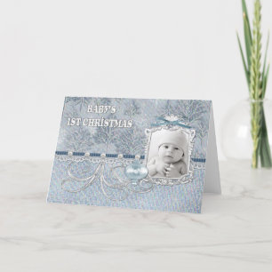 Première carte de Noël de bébés