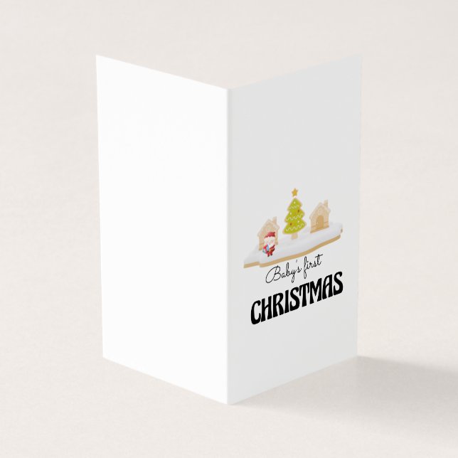 Première carte de Noël du bébé (Outside)
