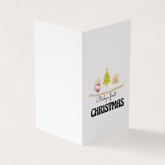 Première carte de Noël du bébé