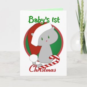 Première carte de Noël du bébé