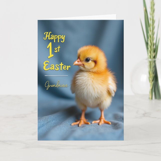 Première carte de Pâques pour petit oiseau (Devant)